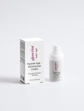 Glowrior Peptide Age-Defying Eye Cream in white packaging, formulated with Vitamin C and Peptides for anti-aging and firming.